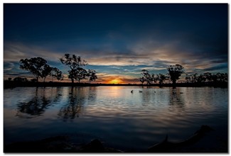 Sunset At The Katoomba Pond