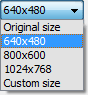 Export image size : Flash Fading Component